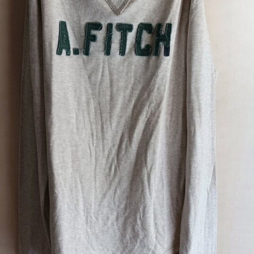 Abercrombie & Fitch long-sleeve shirt men's used, gray, size S