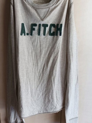 Abercrombie & Fitch long-sleeve shirt men's used, gray, size S