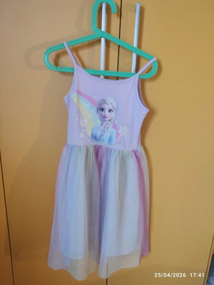 Elsa dress with tulle like new, H&M size 128 cm for 8 years