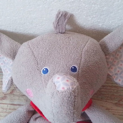 Plush puppet glove elephant HABA like new