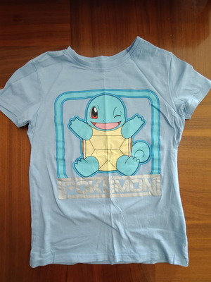 worn Pokémon shirt size 134cm