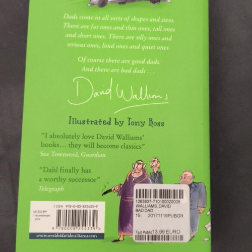 Bad Dad book like new, English