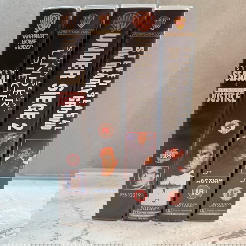 Steven Seagal συλλογή 4 βιντεοκασέτες μεταχειρισμένες, αγγλικές χωρίς υπότιτλους