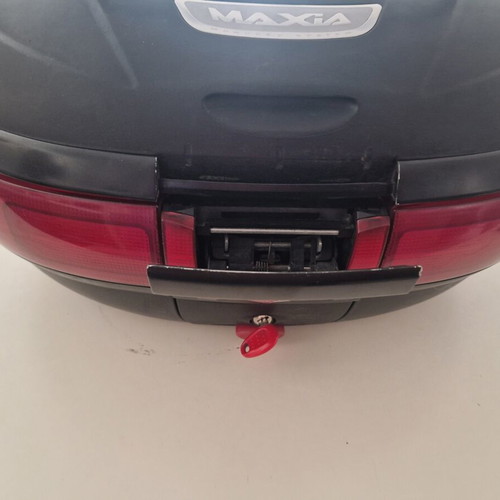 Givi Maxia 3 (E55) Motorcycle Top Case 55lt used with rack and backrest