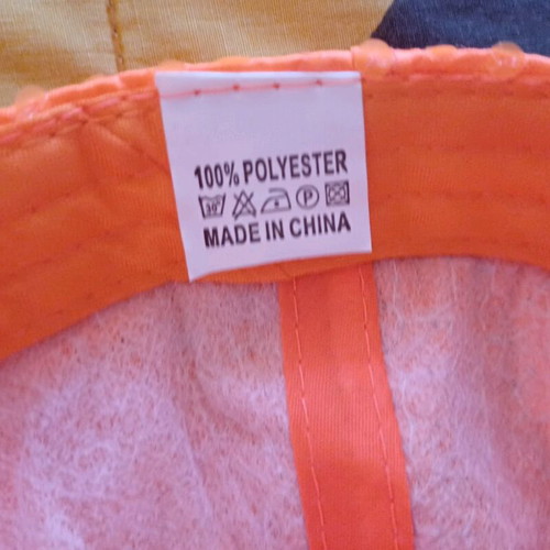 Women's hat with sequins like new, orange color