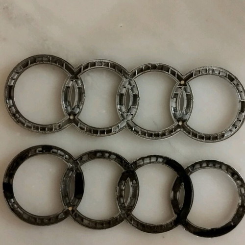 Audi emblems used, set of 2 pieces