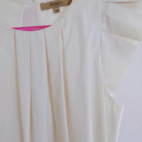 Rosem white mini dress medium with belt like new