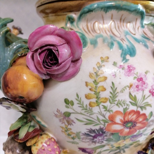 Vintage porcelain used, Victorian era, height 43 cm
