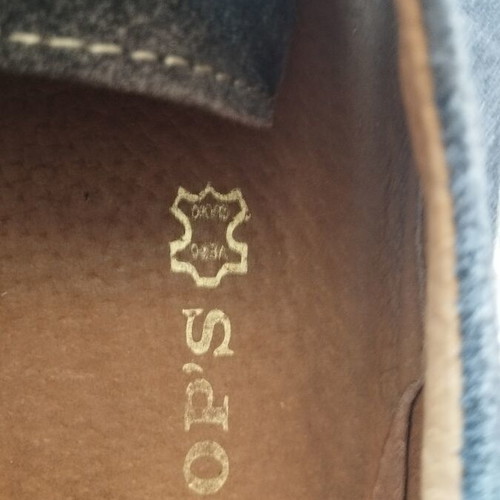 Top's suede blue shoes size 40 like new, genuine leather