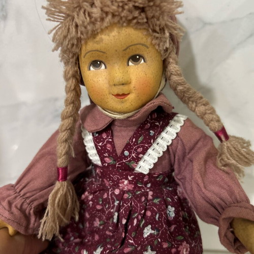 Ceramic doll from Germany 1970s like new