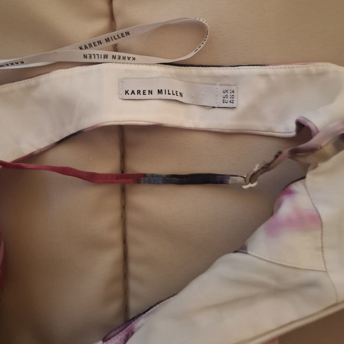 Karen Millen Silk Dress Like New, Multicolor, Size XL