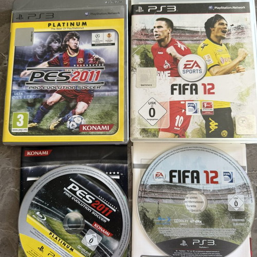 Pes 2011 and Fifa 12 bundle for PlayStation 3 used