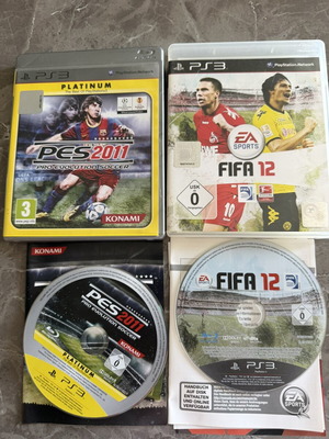 Pes 2011 and Fifa 12 bundle for PlayStation 3 used