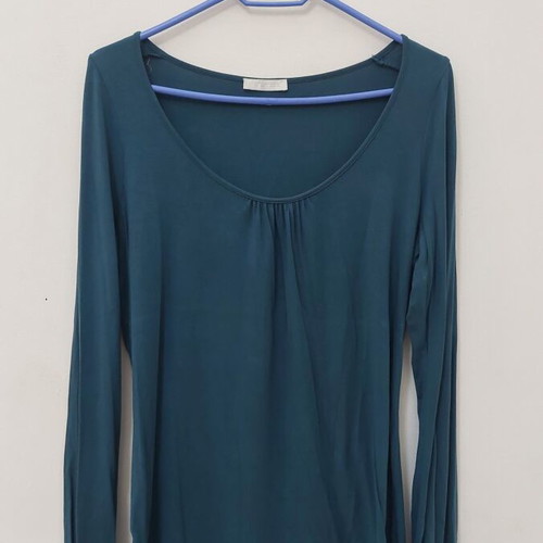 Promod women's shirt size M like new, blue and green