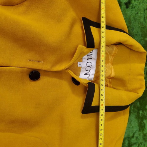 Bill Cost women's jacket yellow with black details used