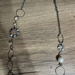 Oxette handmade long necklace silver