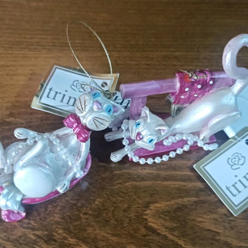 Vintage Trimar Christmas ornaments new, set of 2 pieces
