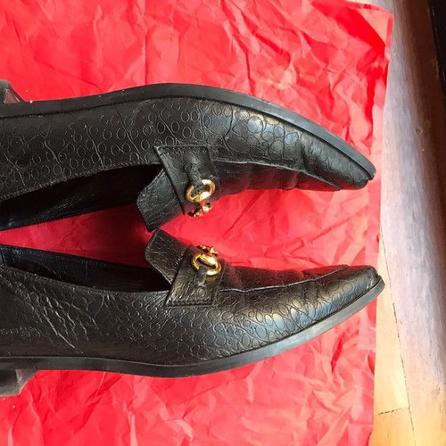 Tsakiris Mallas women's leather loafers like new, black, size 40