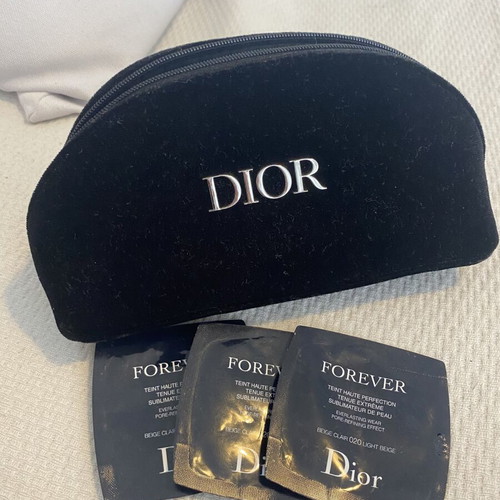 Dior toiletry bag and Forever Dior set like new