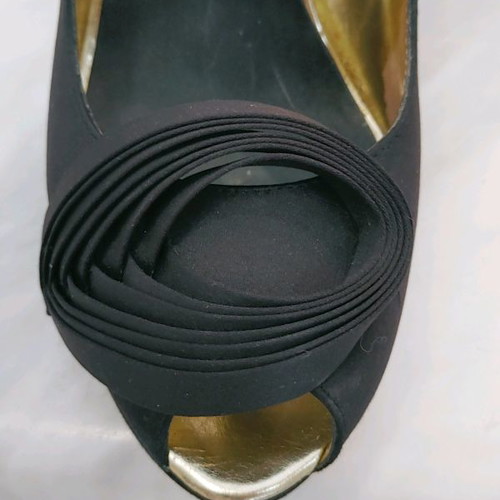 Ted Baker satin black pumps used, size 40.5