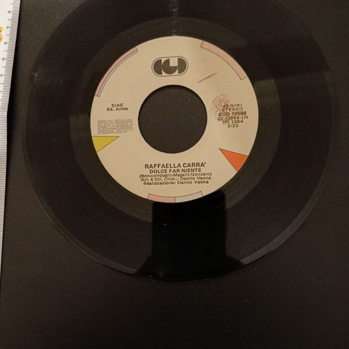 Raffaella Carra 45 RPM record used, Pop