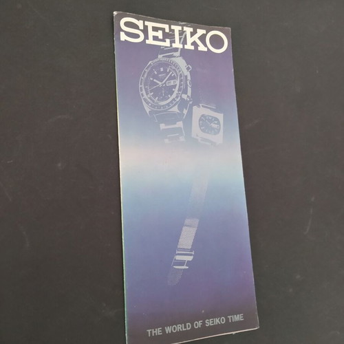Seiko promotional brochure from the 1960s, used