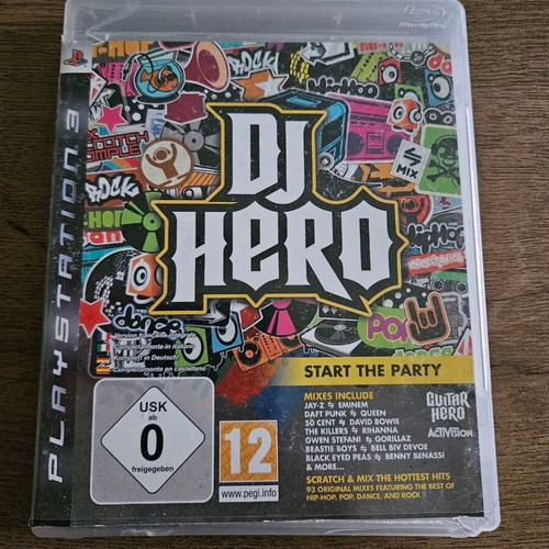 DJ Hero PlayStation 3 game used, simulation genre