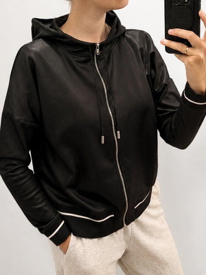H&M Sport black zip hoodie size M like new