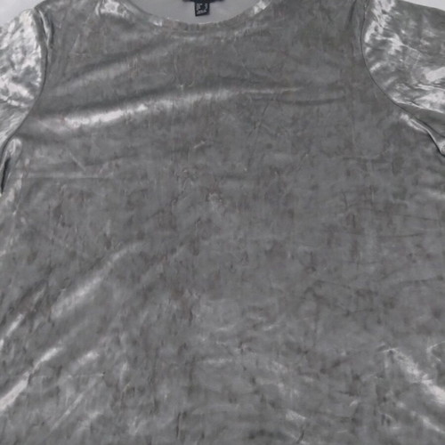 Women's blouse velour iridescent fabric size L