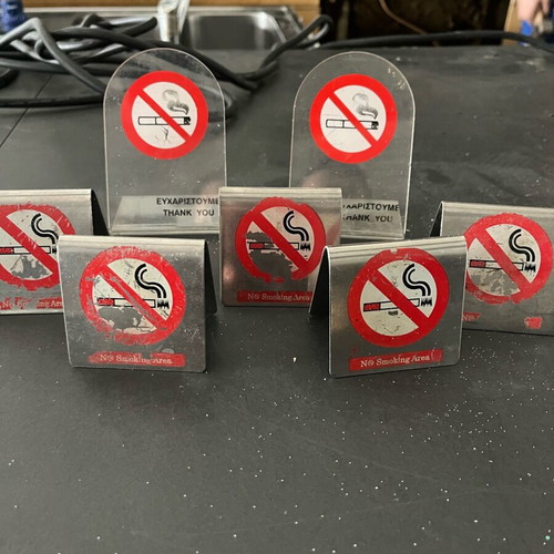 No smoking signs used, pack of 7