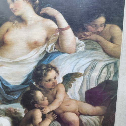 Painting like new 81x61 cm The Awakening of Venus with frame and glass