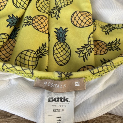 Bodytalk one-piece swimsuit medium used, green and yellow