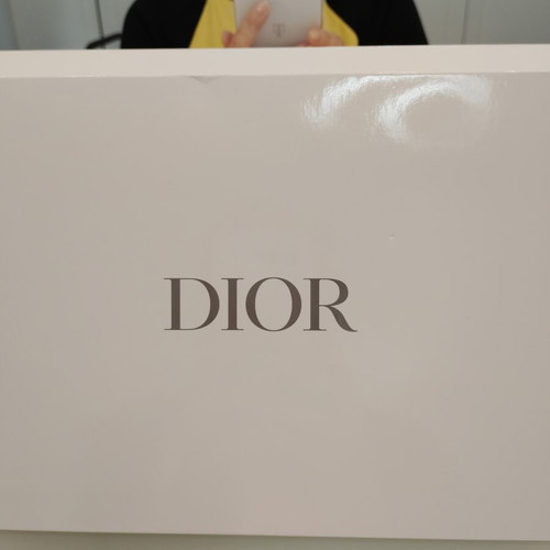 Dior Beauty beach or cosmetics pouch with collectible Diorific Happy 2020 lipstick and Capture Total Cell Energy 15ml
