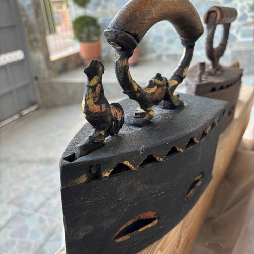 Charcoal iron antique for decoration, like new