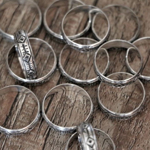 Sterling silver 925 handmade rings, pack of 14