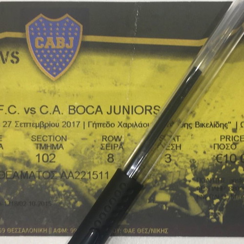 Aris vs Boca Juniors ticket used, friendly match 2017