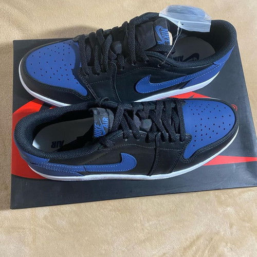 Jordan 1 Low Nike καινούργια, μέγεθος 44, μαύρο και μπλε