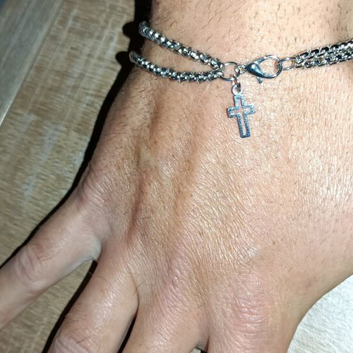Men's double chain bracelet new original design