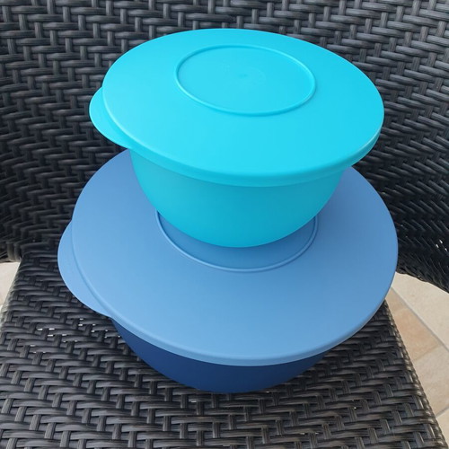 Tupperware Young Wave bowl set 2 pieces, new, 4.3L and 1.3L