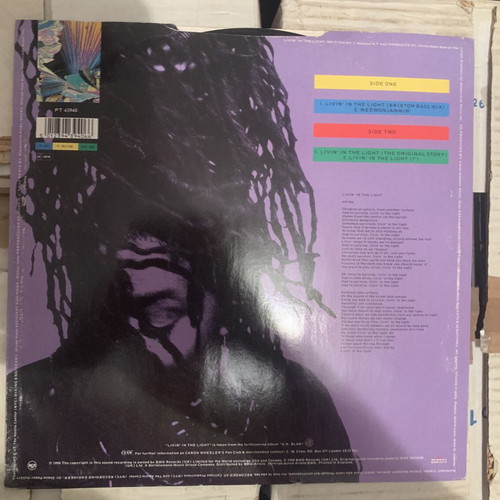 Caron Wheeler Livin' In The Light 12" maxi-single vinyl used, electronic