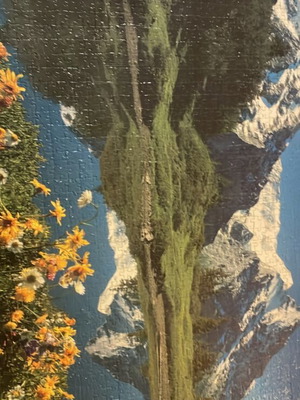 Πίνακας με puzzle Άλπεις σαν καινούργιο, ακέραιος