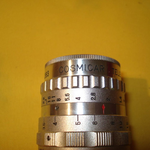 CosmicarTelevision Lens 25Mm 1:1.4 like new, made in Japan