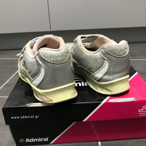 Admiral athletic shoes used size 32 with lights silver