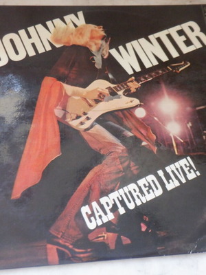 Johnny Winter Captured Live vinyl album used, Greek pressing, blues