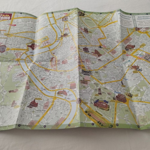 Italy Travel Pack with Milano Guide and Rome Map, like new