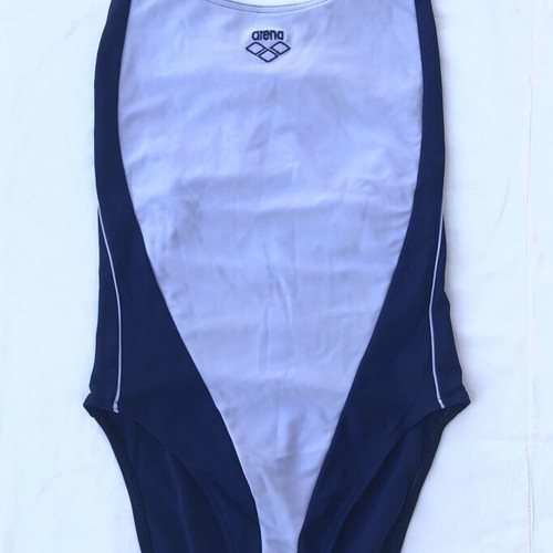 Arena women's one-piece swimsuit like new, blue and lilac, size M/38