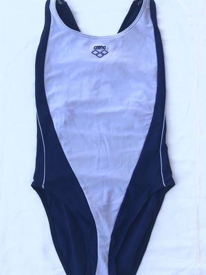 Arena women's one-piece swimsuit like new, blue and lilac, size M/38