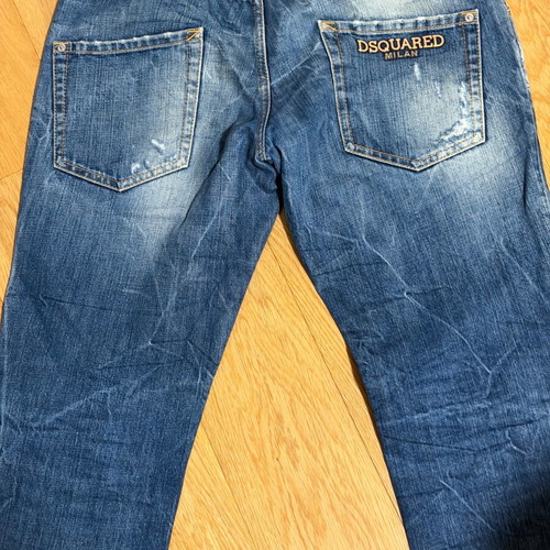 Dsquared and Diesel men's jeans used, size L, blue, set of two