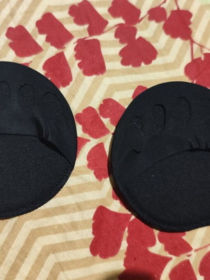 Heel cushions black, new