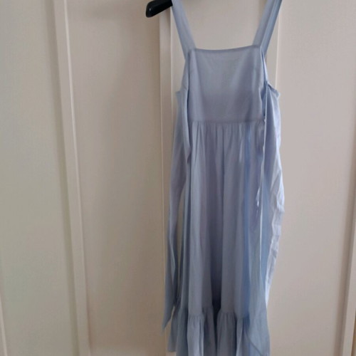H&M cotton dress light blue fine like new